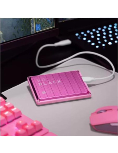 External HDD, WESTERN DIGITAL, P10 Game Drive, WDBA2W0020BPK-WESN, 2TB, USB 3.2, Colour Pink, WDBA2W0020BPK-WES1