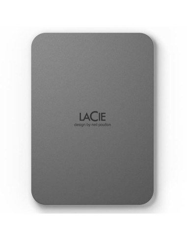External HDD, LACIE, Mobile Drive Secure, STLR2000400, 2TB, USB-C, USB 3.2, Colour Space Gray, STLR2000400