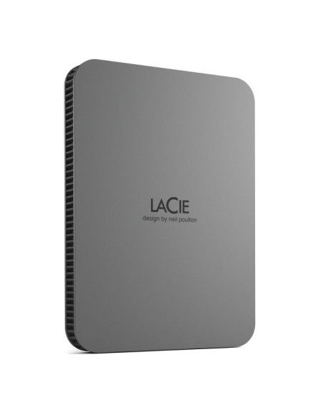 External HDD, LACIE, Mobile Drive Secure, STLR2000400, 2TB, USB-C, USB 3.2, Colour Space Gray, STLR2000400