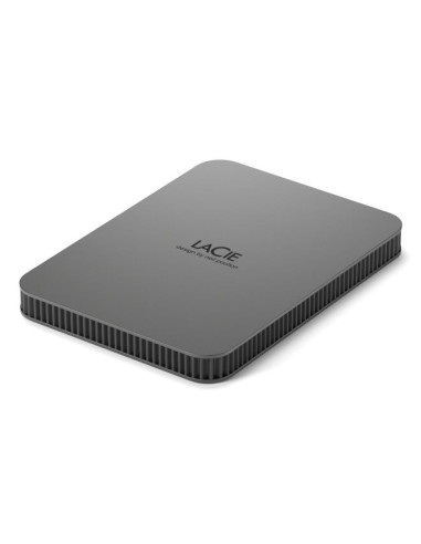 External HDD, LACIE, Mobile Drive Secure, STLR2000400, 2TB, USB-C, USB 3.2, Colour Space Gray, STLR2000400