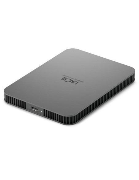 External HDD, LACIE, Mobile Drive Secure, STLR2000400, 2TB, USB-C, USB 3.2, Colour Space Gray, STLR2000400