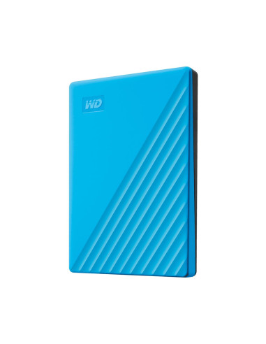 External HDD, WESTERN DIGITAL, My Passport, 4TB, USB 2.0, USB 3.0, USB 3.2, Colour Blue, WDBPKJ0040BBL-WESN
