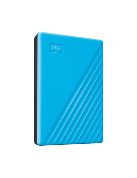 External HDD, WESTERN DIGITAL, My Passport, 4TB, USB 2.0, USB 3.0, USB 3.2, Colour Blue, WDBPKJ0040BBL-WESN