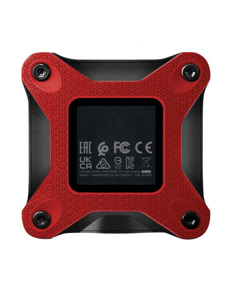 External SSD, ADATA, SD620, 1TB, USB 3.2, Write speed 460 MBytes/sec, Read speed 520 MBytes/sec, SD620-1TCRD