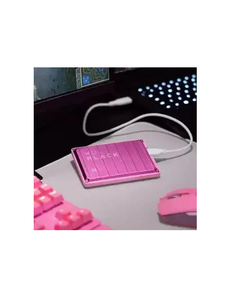 External HDD, WESTERN DIGITAL, P10 Game Drive, WDBZ7D0040BPK-WESN, 4TB, USB 3.2, Colour Pink, WDBZ7D0040BPK-WESN