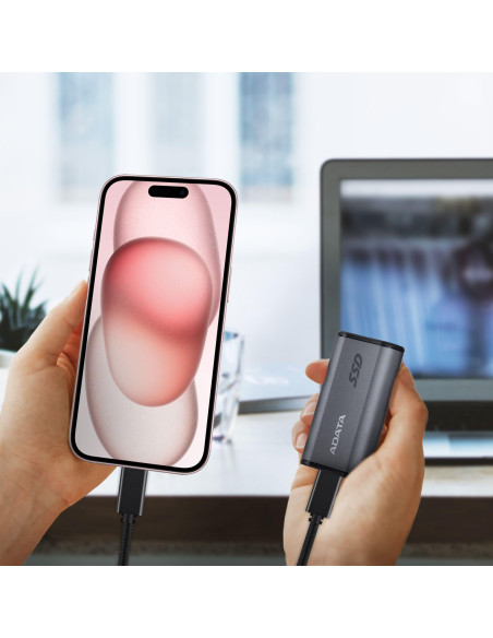 External SSD, ADATA, SE880, 1TB, USB-C, Write speed 2000 MBytes/sec, Read speed 2000 MBytes/sec, AELI-SE880-1TCGY