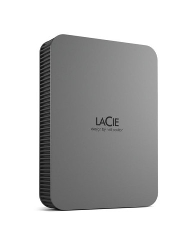 External HDD, LACIE, Mobile Drive Secure, STLR5000400, 5TB, USB-C, USB 3.2, Colour Space Gray, STLR5000400