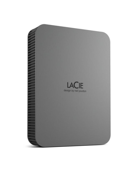 External HDD, LACIE, Mobile Drive Secure, STLR5000400, 5TB, USB-C, USB 3.2, Colour Space Gray, STLR5000400