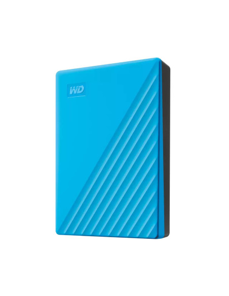 External HDD, WESTERN DIGITAL, My Passport, 6TB, USB 2.0, USB 3.2, Colour Sky Blue, WDBR9S0060BBL-WESN