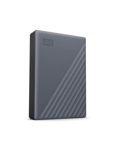 External HDD, WESTERN DIGITAL, My Passport, WDBY3J0060BGY-WESN, 6TB, USB-C, Colour Grey, WDBY3J0060BGY-WESN