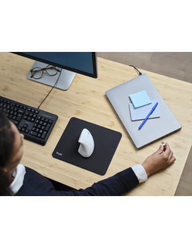 MOUSE USB OPTICAL WRL VERTO/ERGONOMIC WHITE 25132 TRUST