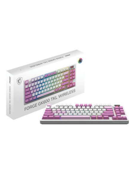 KEYBOARD GAMING VIOLET US/FORGE GK600 TKL W VIOLET MSI