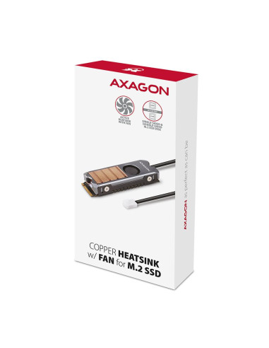 SSD ACC COOLER M.2 COPPER FAN/CLR-M2FAN AXAGON