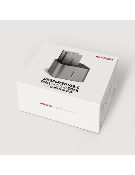 SSD ACC DOCK STATION USB-C/2.5"/3.5" SATA ADSA-DC AXAGON