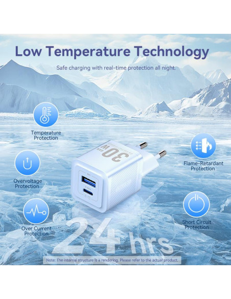 MOBILE CHARGER WALL 65W USB/3P WHITE FERW0-EU VENTION