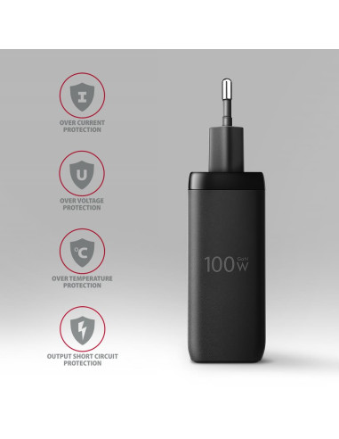 MOBILE CHARGER WALL USB 100W/GAN 3PORT ACU-DPQ100 AXAGON