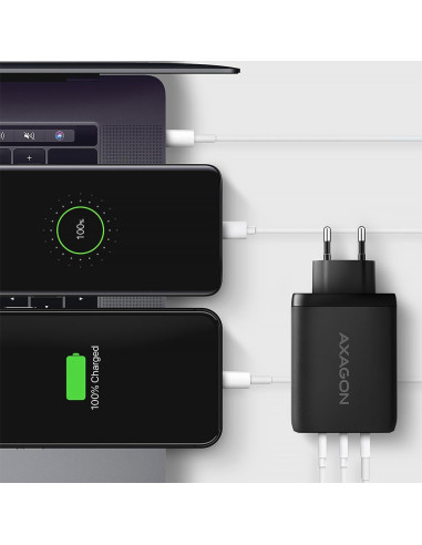 MOBILE CHARGER WALL USB 100W/GAN 3PORT ACU-DPQ100 AXAGON