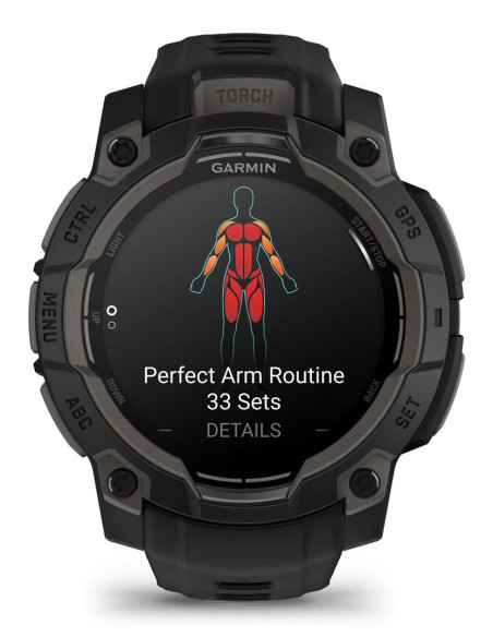 SMARTWATCH INSTINCT 3 AMOLED/BLACK/BLK 010-02936-00 GARMIN