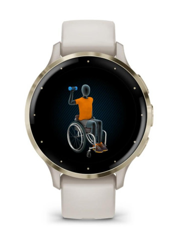 SMARTWATCH VENU 3S/IVORY/GOLD 010-02785-04 GARMIN