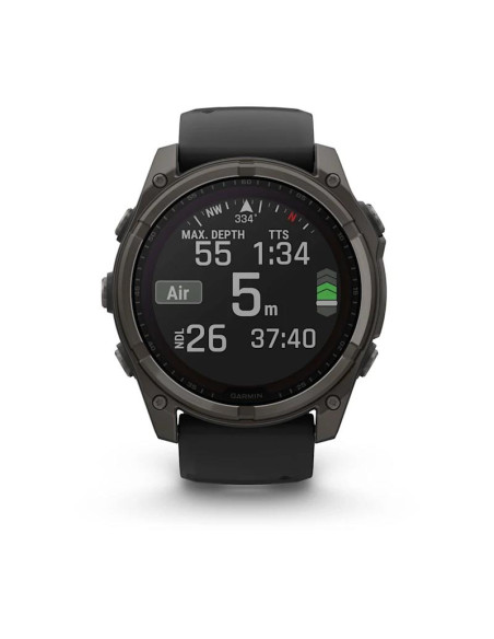 SMARTWATCH FENIX 8 SAPP. SOLAR/BLACK/GRAY 010-02907-11 GARMIN