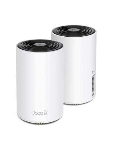 Wireless Router, TP-LINK, Wireless Access Point / Router, 2-pack, 5400 Mbps, Mesh, Wi-Fi 6e, 3x10/100/1000M, Number of antennas