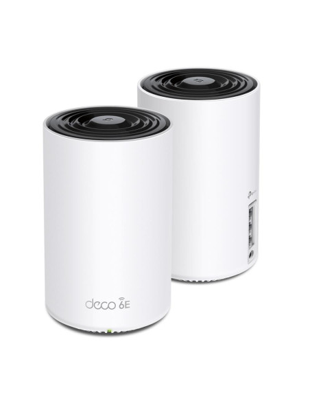 Wireless Router, TP-LINK, Wireless Access Point / Router, 2-pack, 5400 Mbps, Mesh, Wi-Fi 6e, 3x10/100/1000M, Number of antennas