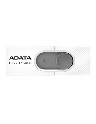 MEMORY DRIVE FLASH USB2 64GB/WHITE AUV220-64G-RWHGY ADATA