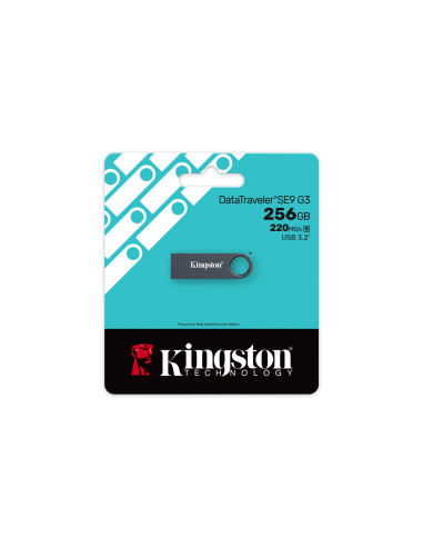 MEMORY DRIVE FLASH USB3.2 256G/SE9 G3 KE-U2X256-1AC KINGSTON