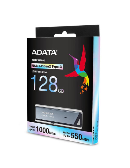MEMORY DRIVE FLASH USB-C 128GB/SILV AELI-UE800-128G-CSG ADATA