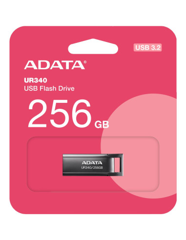 MEMORY DRIVE FLASH USB3.2 256G/BLACK AROY-UR340-256GBK ADATA