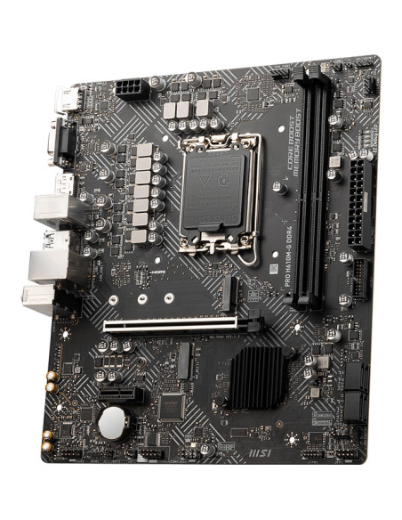 Mainboard, MSI, Intel H610, LGA1700, MicroATX, Memory DDR4, Memory slots 2, 1xPCI-Express 3.0 1x, 1xPCI-Express 4.0 16x, 1xM.2,