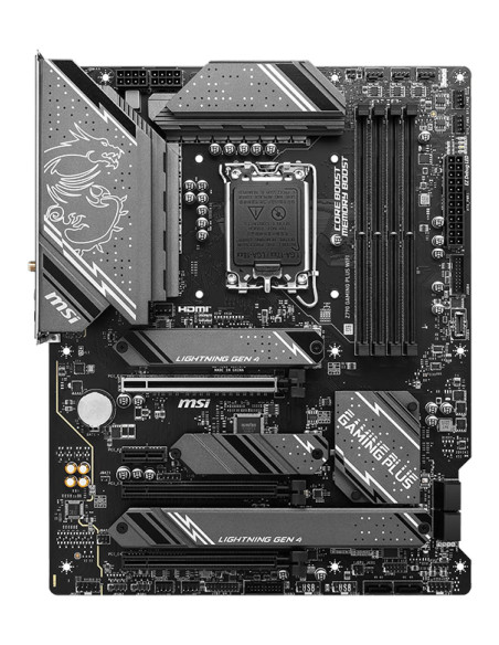 Mainboard, MSI, Intel Z790, LGA1700, ATX, Memory DDR5, Memory slots 4, 1xPCI-Express 1x, 3xPCI-Express 16x, 4xM.2, 1xHDMI, 1xDi