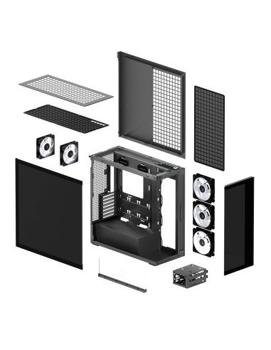Case, ARCTIC, EATX, Black, Midi Tower, PC, Xtender (Mirror Black), ACPCC00018A