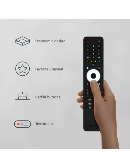 TV Set, THOMSON, 43 ", 4K Ultra HD, 1920 x 1080 pixels, Flat, 16:9, LED, 43FD2S13