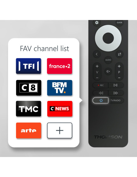 TV Set, THOMSON, 43 ", 4K Ultra HD, 1920 x 1080 pixels, Flat, 16:9, LED, 43FD2S13