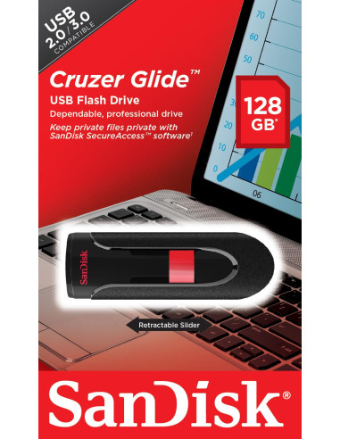 MEMORY DRIVE FLASH USB2 128GB/SDCZ60-128G-B35 SANDISK