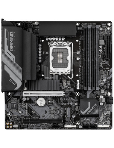 Mainboard, GIGABYTE, Intel B760, LGA 1700, micro ATX, RAM DDR4-SDRAM, 4xSlots, 2xNumber of M.2 (M) slots, B760MGXDDR4GEN5