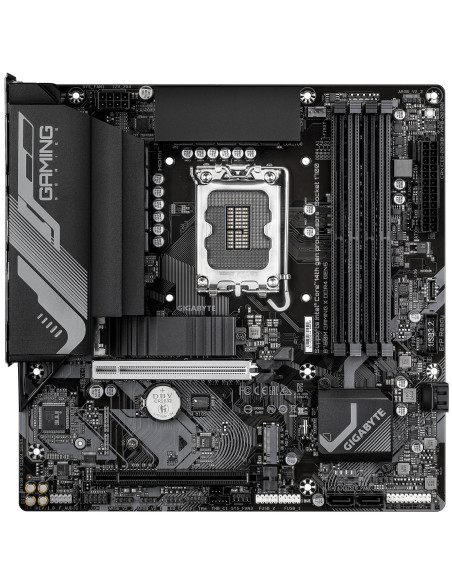 Mainboard, GIGABYTE, Intel B760, LGA 1700, micro ATX, RAM DDR4-SDRAM, 4xSlots, 2xNumber of M.2 (M) slots, B760MGXDDR4GEN5