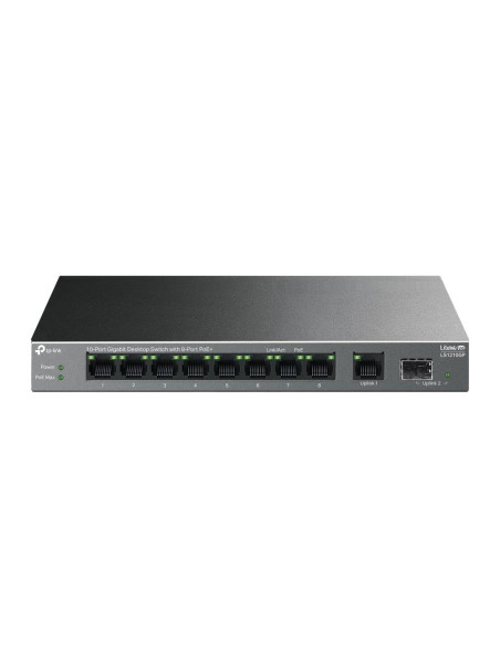 Switch, TP-LINK, LS1210GP, PoE+ ports 8, LS1210GP