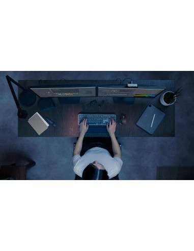 KEYBOARD +MOUSE COMBO MXKEYS S/BLACK 920-011614 LOGITECH