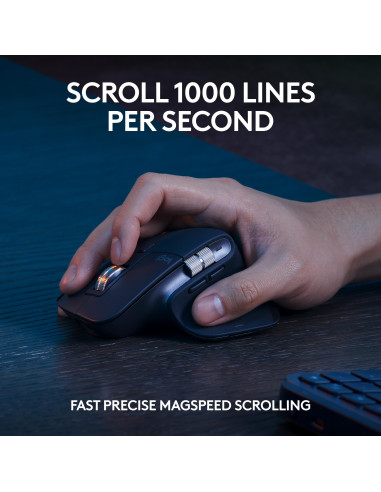 KEYBOARD +MOUSE COMBO MXKEYS S/BLACK 920-011614 LOGITECH