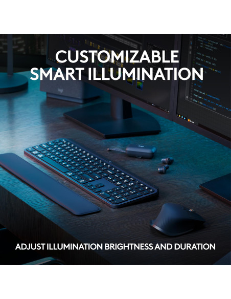 KEYBOARD +MOUSE COMBO MXKEYS S/BLACK 920-011614 LOGITECH