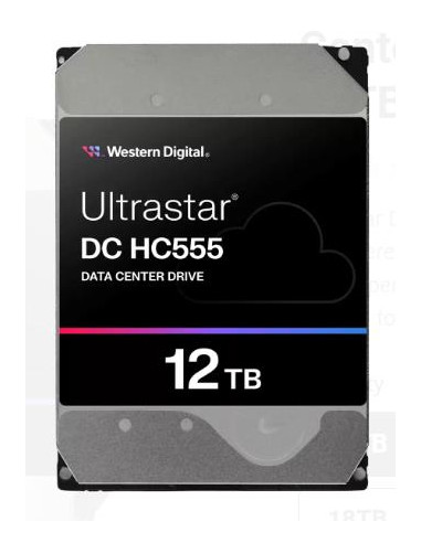 HDD, WESTERN DIGITAL ULTRASTAR, Ultrastar DC HC555, 12TB, 512 MB, 7200 rpm, 3,5", 0B48720