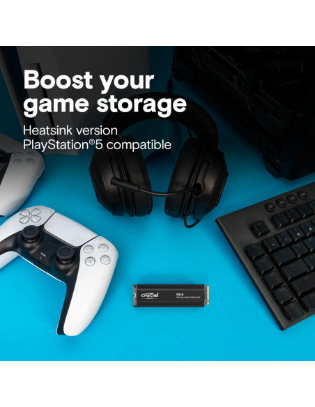 SSD, CRUCIAL, P310, 1TB, M.2, PCIe Gen4, NVMe, 3D NAND, Write speed 6000 MBytes/sec, Read speed 7100 MBytes/sec, TBW 220 TB, CT