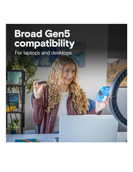 SSD, CRUCIAL, 600xTBW rating, Read speed 11000 MB/s, Write speed 9500 MB/s, NVMe Yes, PCI Express 5.0, M.2, 1000 GB, P510, CT10