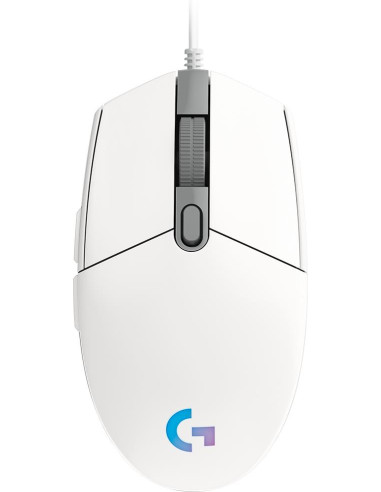 MOUSE USB OPTICAL G102 LIGHTSY/WHITE 910-005824 LOGITECH