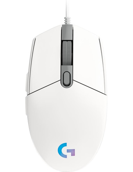 MOUSE USB OPTICAL G102 LIGHTSY/WHITE 910-005824 LOGITECH