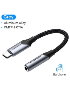 ADAPTER USB-C TO AUDIO 3.5MM/0.1M BGJHA VENTION