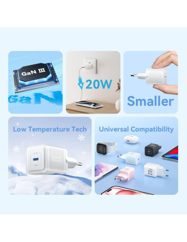 MOBILE CHARGER WALL 20W USB-C/1P BLACK FEPB0-EU VENTION