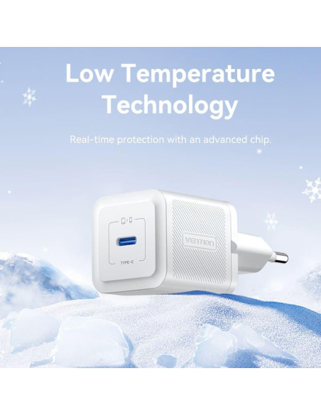 MOBILE CHARGER WALL 20W USB-C/1P WHITE FEPW0-EU VENTION